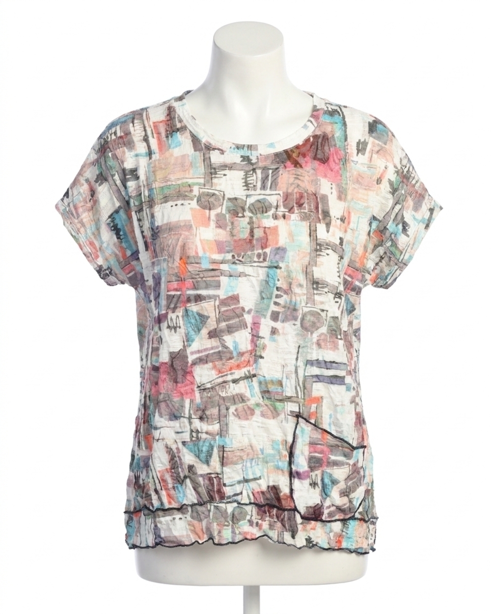 NEW JESS & JANE villa crushed pocket top in beige
